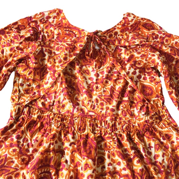 Love The Label Floral Open Back Blouse Anthropologie 2X Plus - Picture 7 of 16